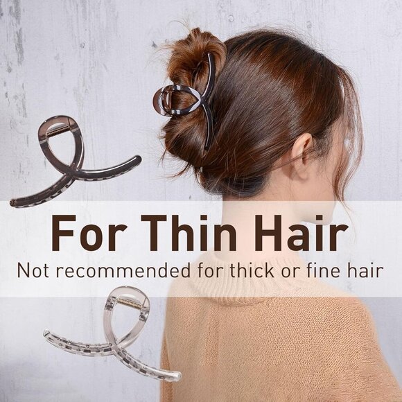 Hair Clips Set Women Medium Claw Hair Clips Non-Slip Strong Hold Casual main image 7